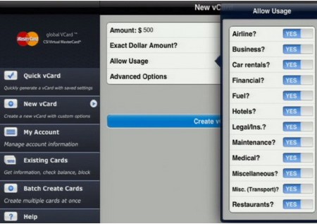 globalVCard: виртуальные банковские карточки для корпоративных клиентов