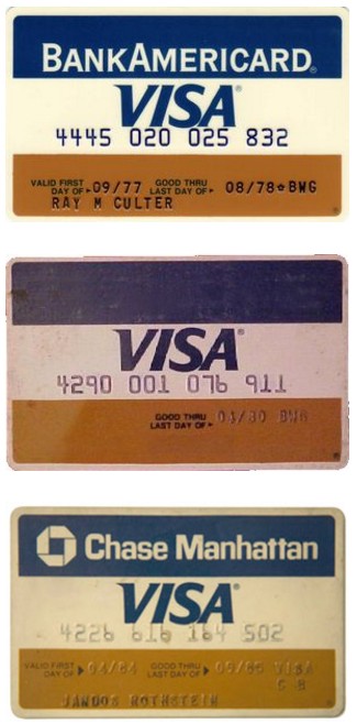 отметка Visa на картах